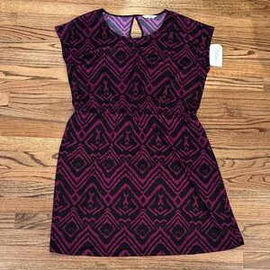 NWT-  women’s Company Ellen Tracy - Berry and Black dress. Size XXL